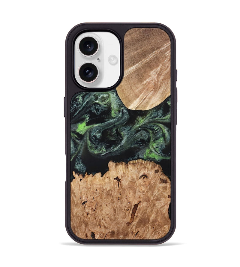 iPhone 17 Wood Phone Case - Isabell (Green, 820324)