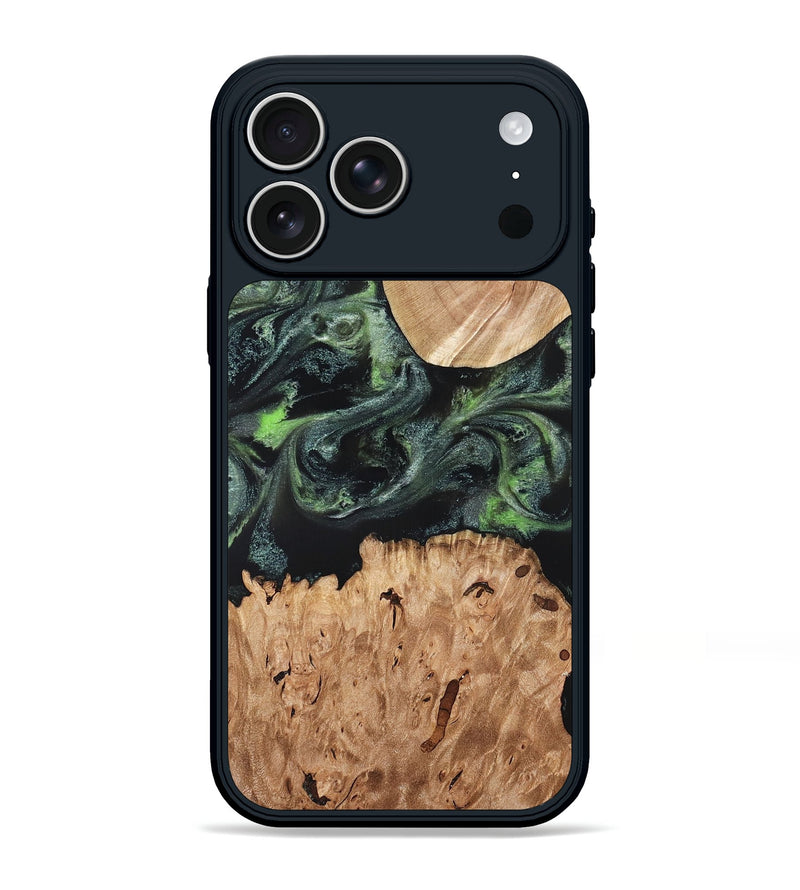 iPhone 17 Pro Max Wood Phone Case - Isabell (Green, 820324)
