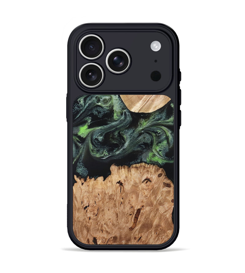 iPhone 17 Pro Wood Phone Case - Isabell (Green, 820324)
