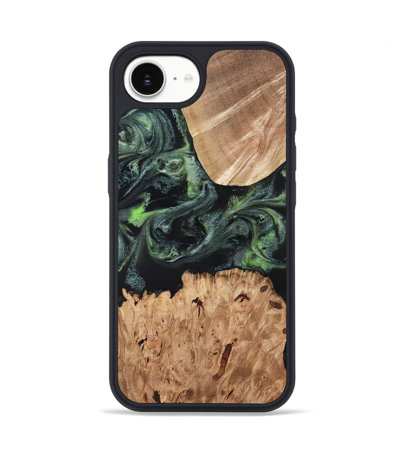 iPhone 17e Wood Phone Case - Isabell (Green, 820324)