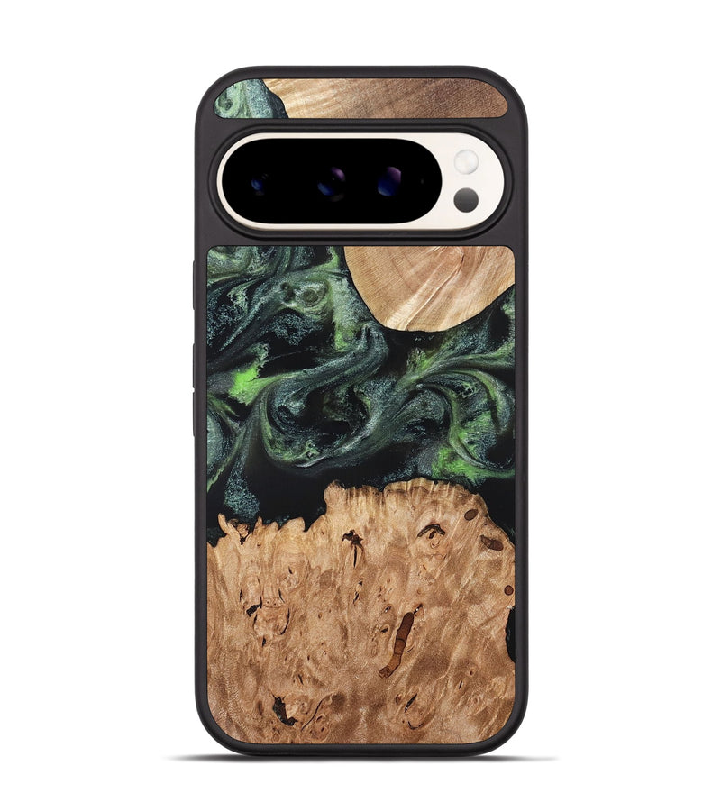 Pixel 9 Wood Phone Case - Isabell (Green, 820324)