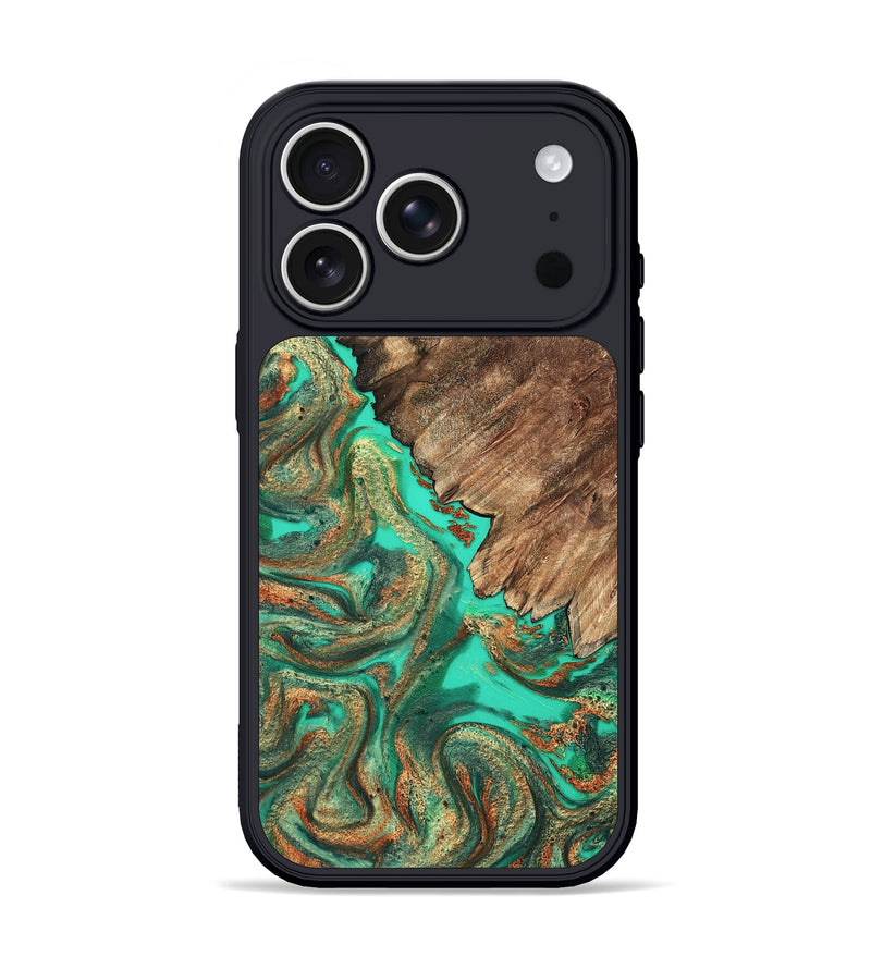 iPhone 17 Pro Wood Phone Case - Loni (Green, 820325)