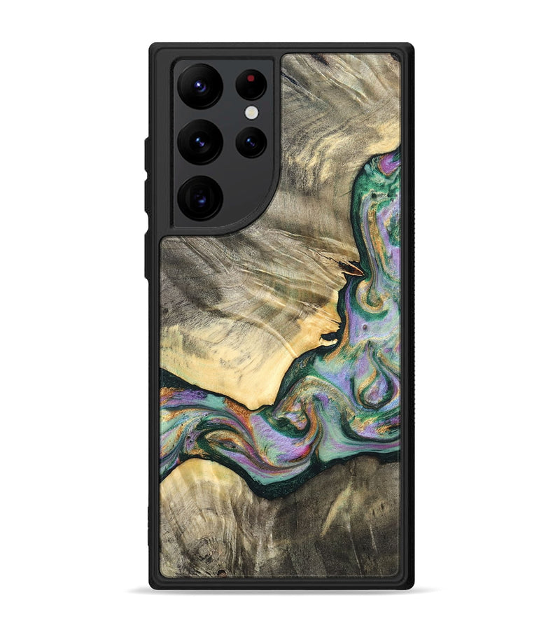 Galaxy S22 Ultra Wood Phone Case - Marcel (Green, 820326)
