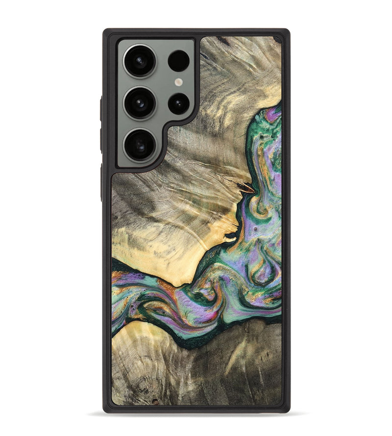 Galaxy S23 Ultra Wood Phone Case - Marcel (Green, 820326)
