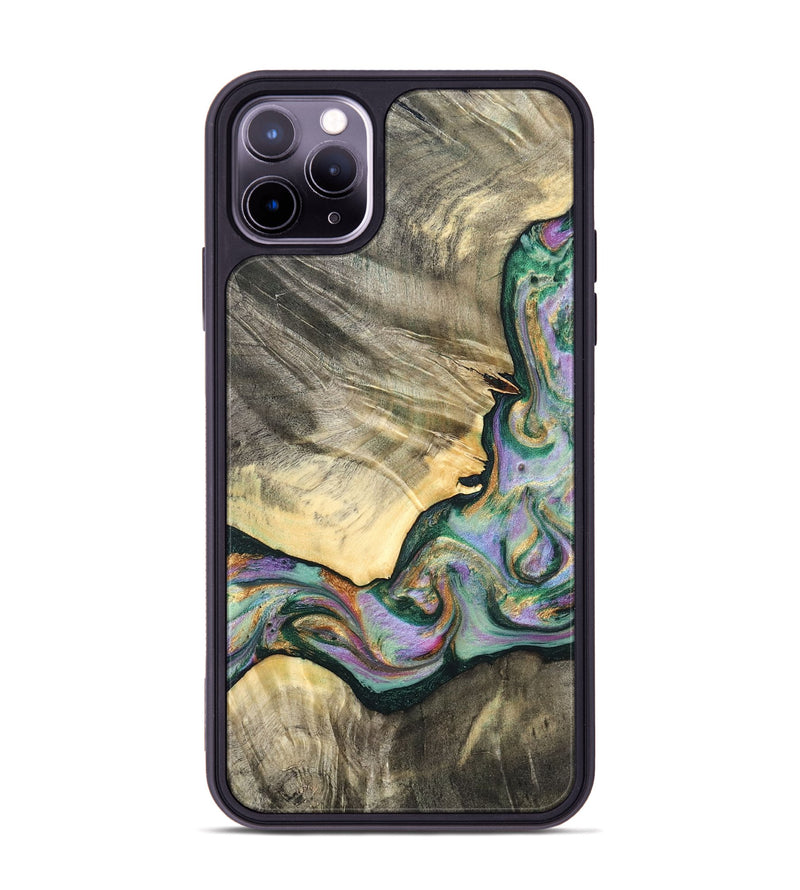 iPhone 11 Pro Max Wood Phone Case - Marcel (Green, 820326)