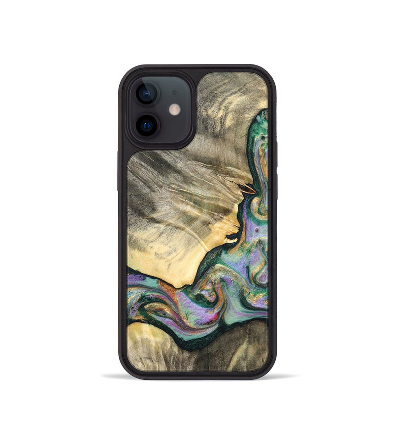 iPhone 12 mini Wood Phone Case - Marcel (Green, 820326)