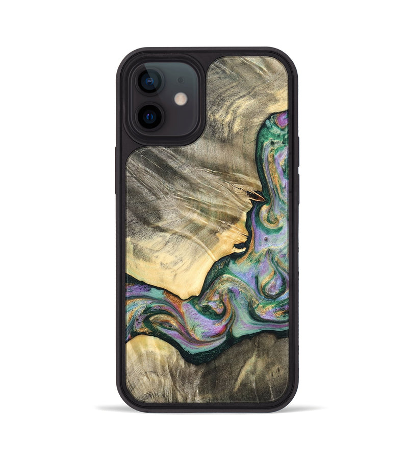 iPhone 12 Wood Phone Case - Marcel (Green, 820326)