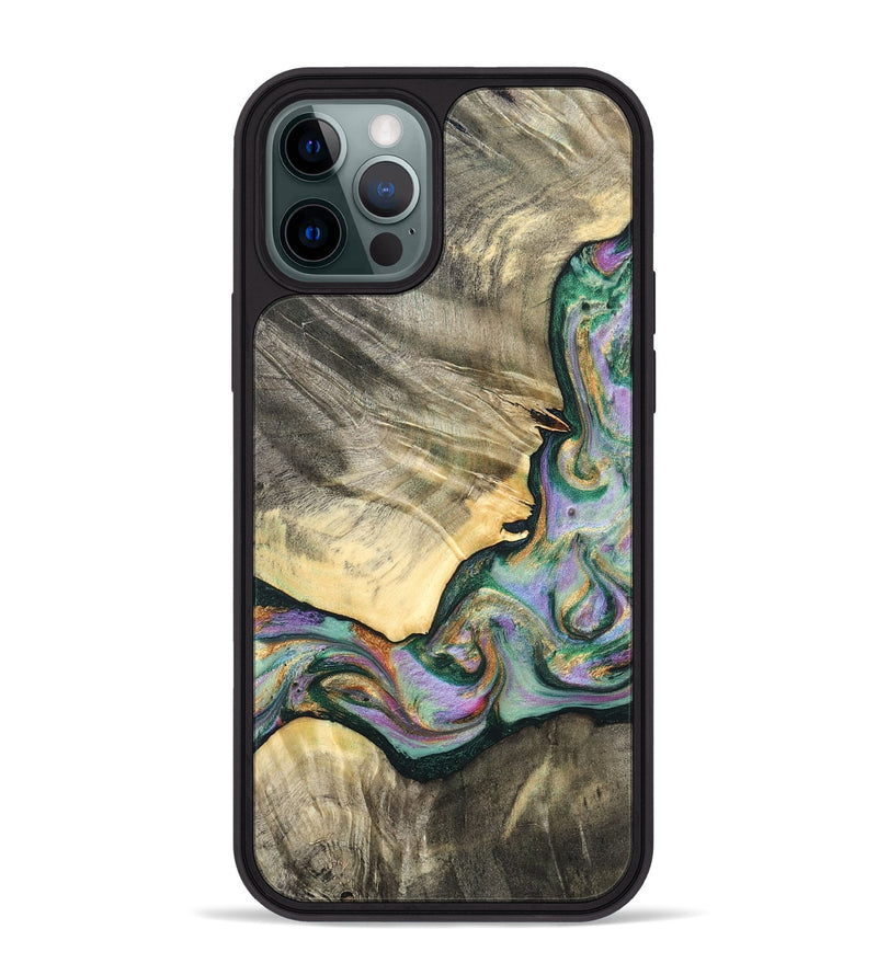 iPhone 12 Pro Max Wood Phone Case - Marcel (Green, 820326)