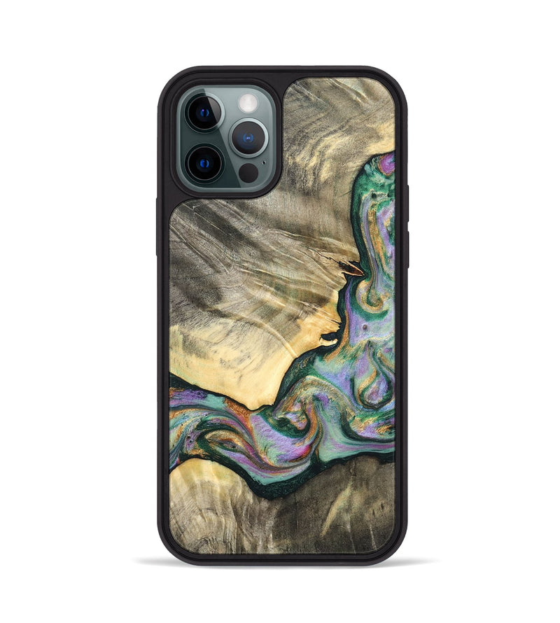 iPhone 12 Pro Wood Phone Case - Marcel (Green, 820326)