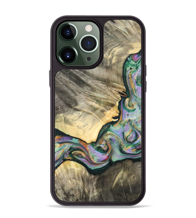 iPhone 13 Pro Max Wood Phone Case - Marcel (Green, 820326)