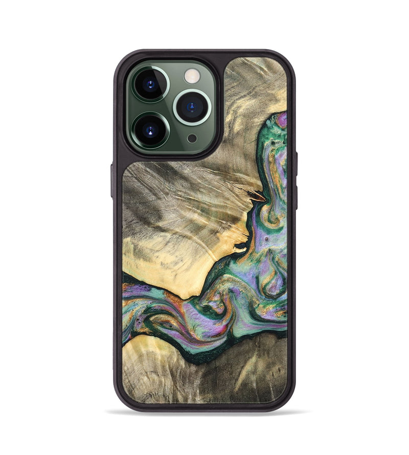 iPhone 13 Pro Wood Phone Case - Marcel (Green, 820326)