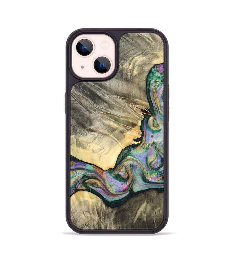 iPhone 14 Wood Phone Case - Marcel (Green, 820326)