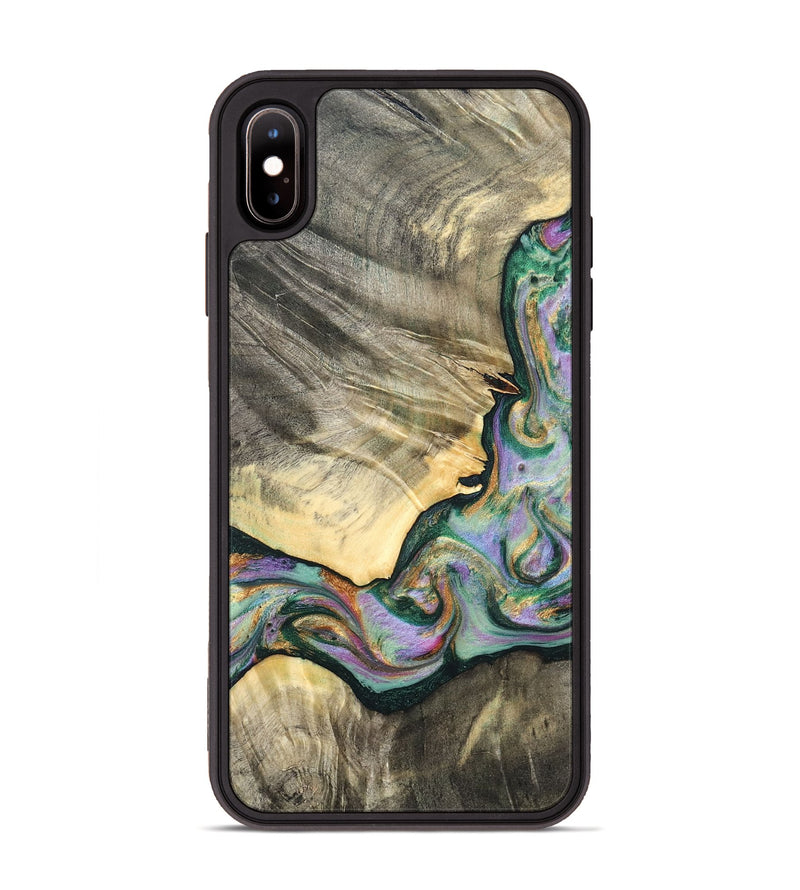 iPhone Xs Max Wood Phone Case - Marcel (Green, 820326)