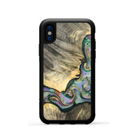 iPhone Xs Wood Phone Case - Marcel (Green, 820326)