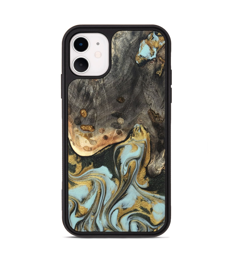 iPhone 11 Wood Phone Case - Ollie (Green, 820327)