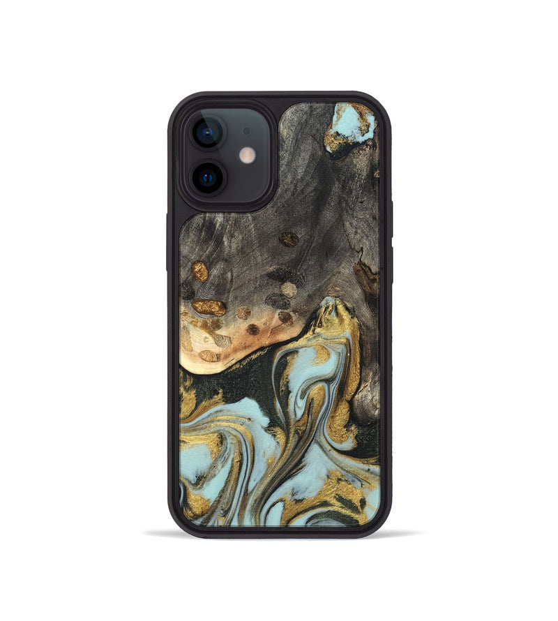 iPhone 12 mini Wood Phone Case - Ollie (Green, 820327)