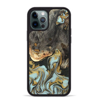 iPhone 12 Pro Max Wood Phone Case - Ollie (Green, 820327)