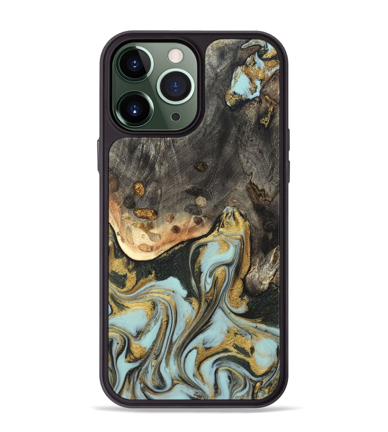iPhone 13 Pro Max Wood Phone Case - Ollie (Green, 820327)
