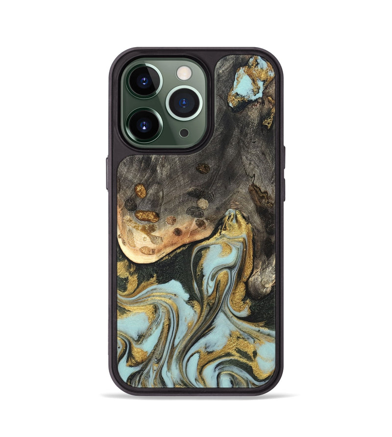 iPhone 13 Pro Wood Phone Case - Ollie (Green, 820327)