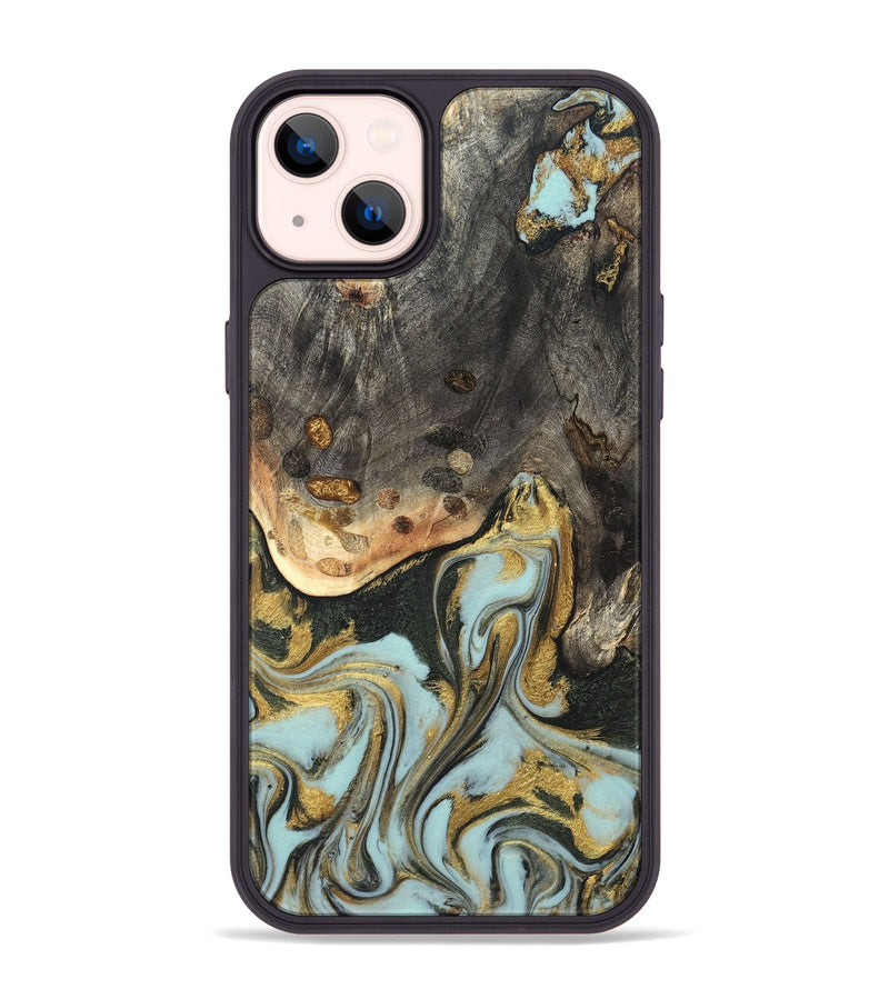 iPhone 14 Plus Wood Phone Case - Ollie (Green, 820327)
