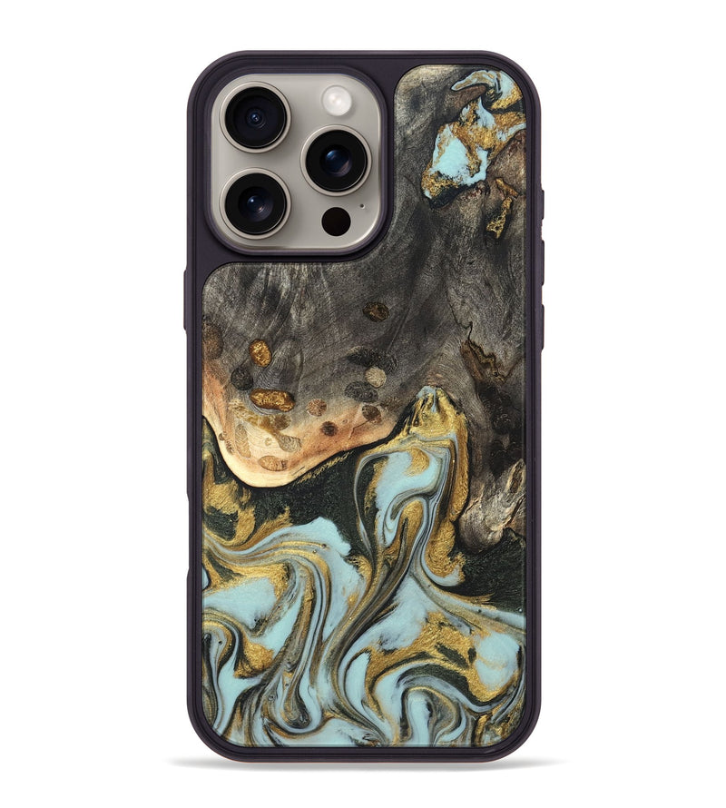 iPhone 16 Pro Max Wood Phone Case - Ollie (Green, 820327)