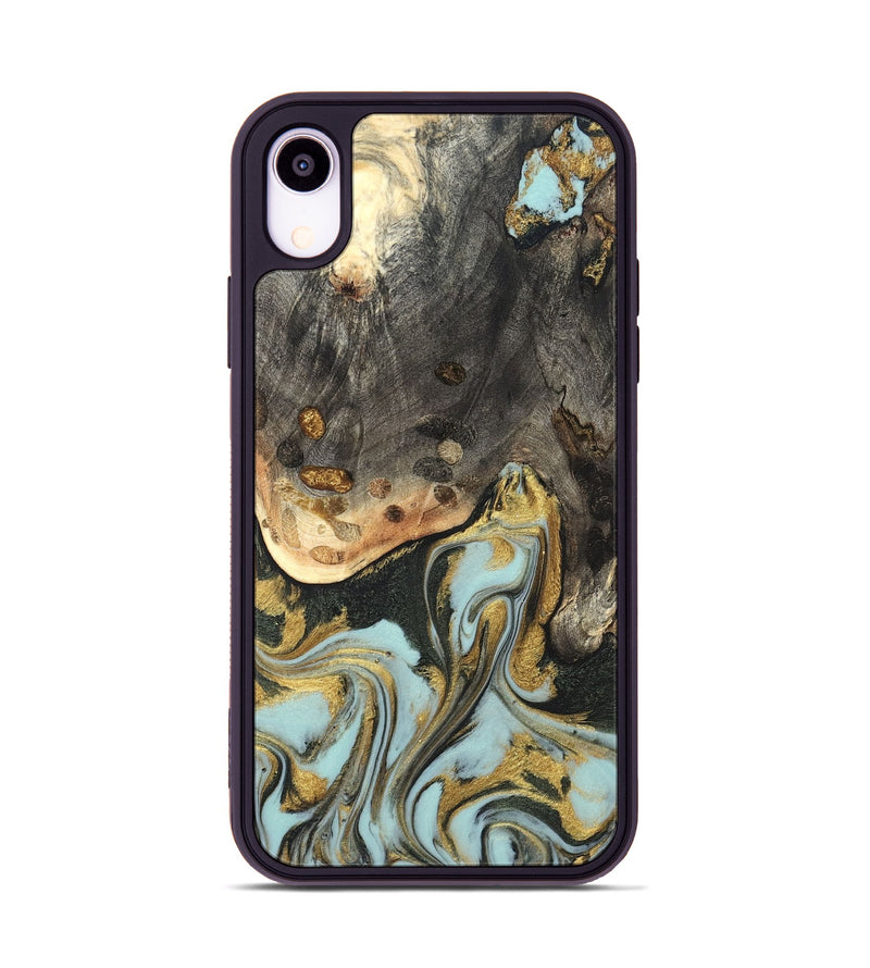 iPhone Xr Wood Phone Case - Ollie (Green, 820327)