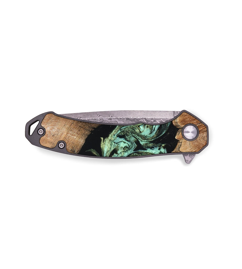 EDC Wood Pocket Knife - Cicely (Green, 820328)