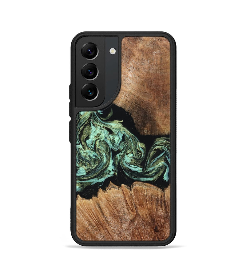 Galaxy S22 Wood Phone Case - Cicely (Green, 820328)