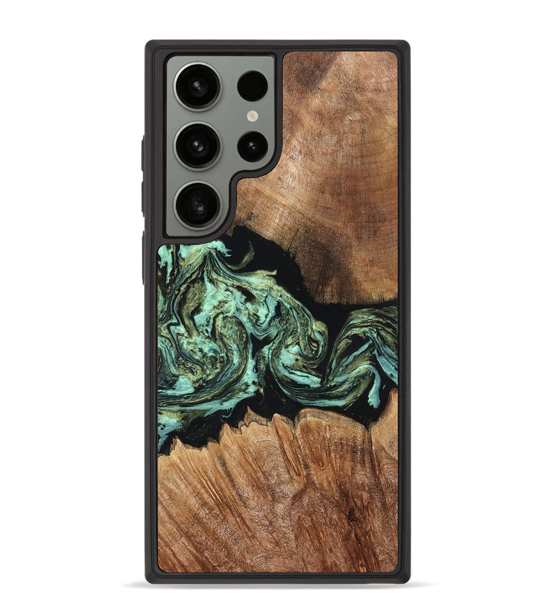 Galaxy S23 Ultra Wood Phone Case - Cicely (Green, 820328)