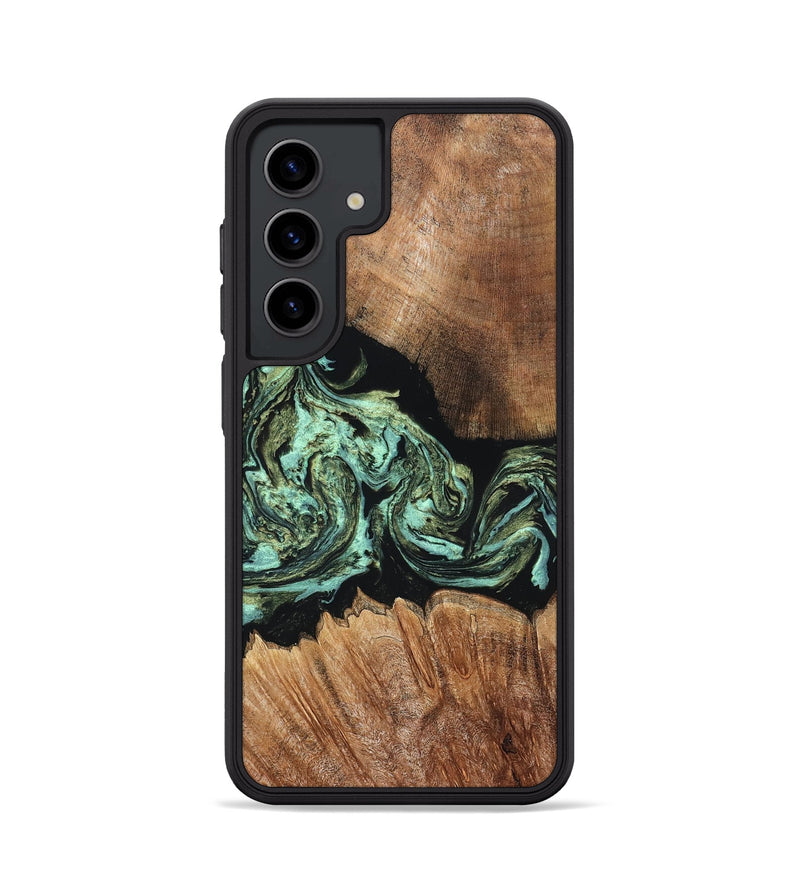 Galaxy S24 Wood Phone Case - Cicely (Green, 820328)