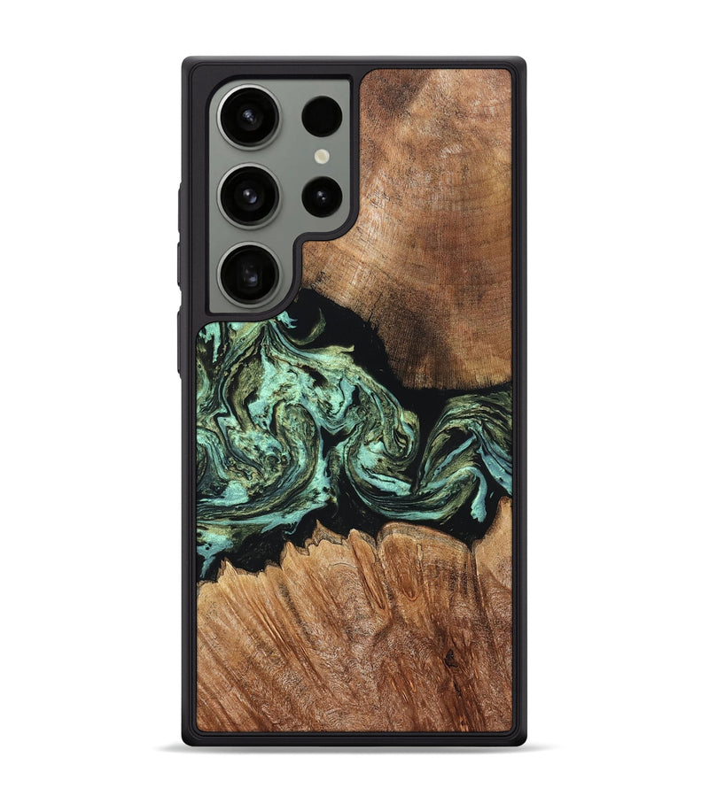 Galaxy S24 Ultra Wood Phone Case - Cicely (Green, 820328)