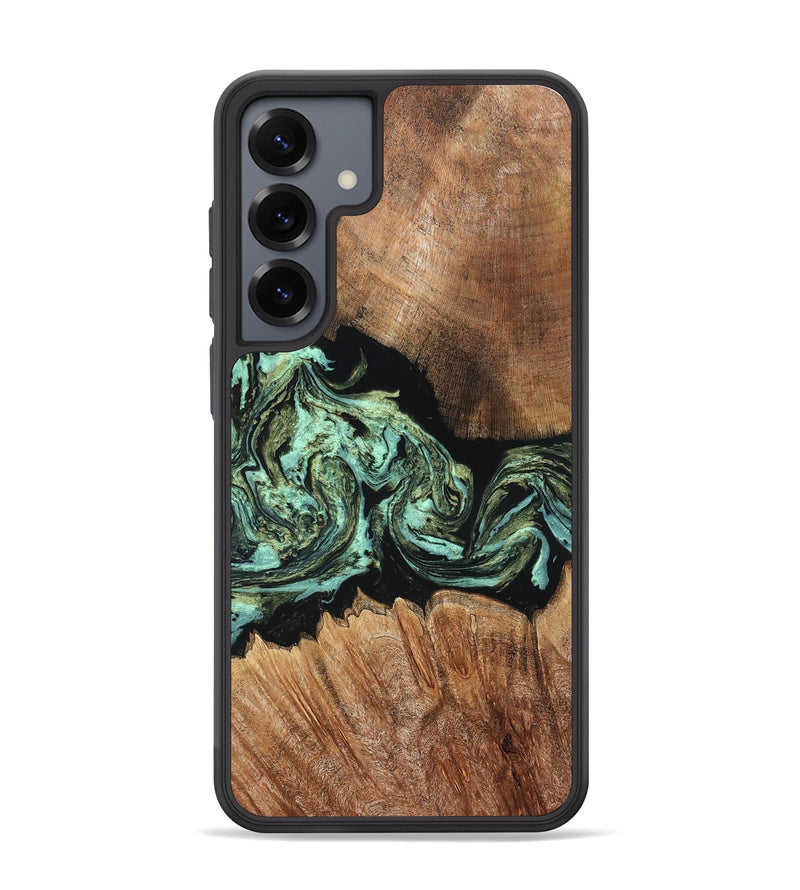 Galaxy S25 Plus Wood Phone Case - Cicely (Green, 820328)