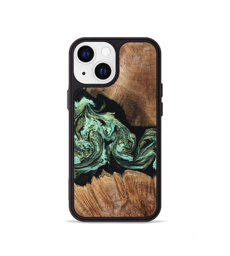 iPhone 13 mini Wood Phone Case - Cicely (Green, 820328)
