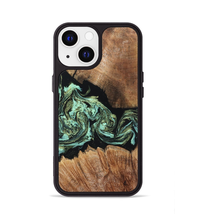 iPhone 13 Wood Phone Case - Cicely (Green, 820328)
