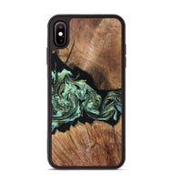 iPhone Xs Max Wood Phone Case - Cicely (Green, 820328)