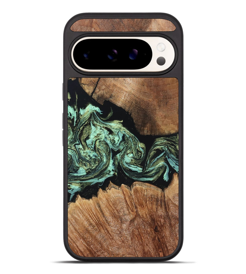Pixel 10 Pro XL Wood Phone Case - Cicely (Green, 820328)