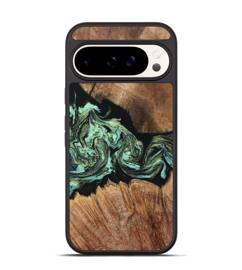 Pixel 9 Wood Phone Case - Cicely (Green, 820328)