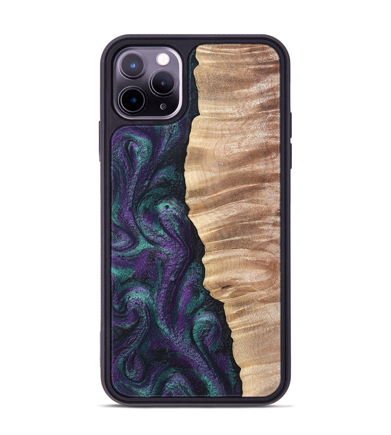 iPhone 11 Pro Max Wood Phone Case - Cayson (Green, 820329)