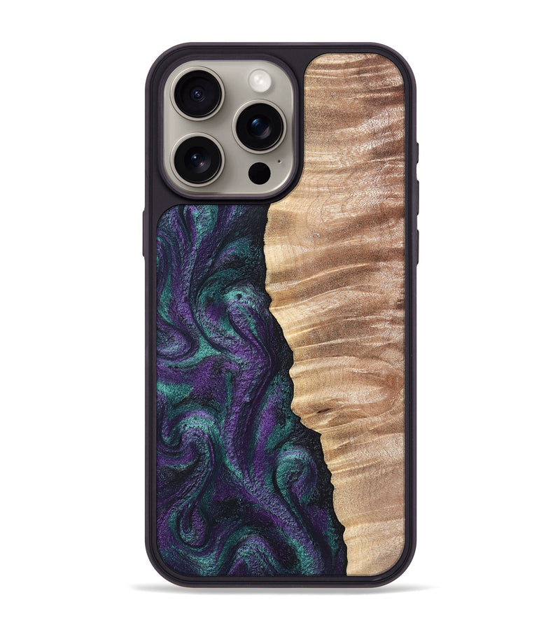 iPhone 15 Pro Max Wood Phone Case - Cayson (Green, 820329)