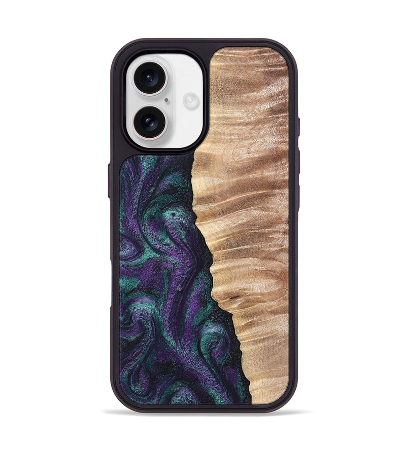 iPhone 17 Wood Phone Case - Cayson (Green, 820329)