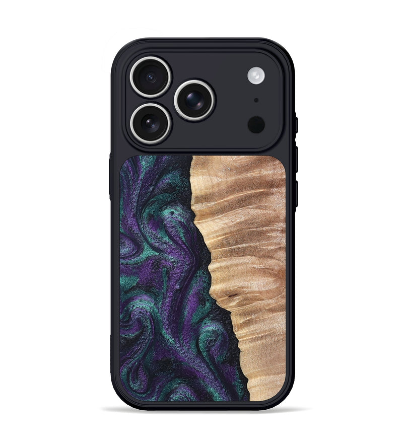 iPhone 17 Pro Wood Phone Case - Cayson (Green, 820329)