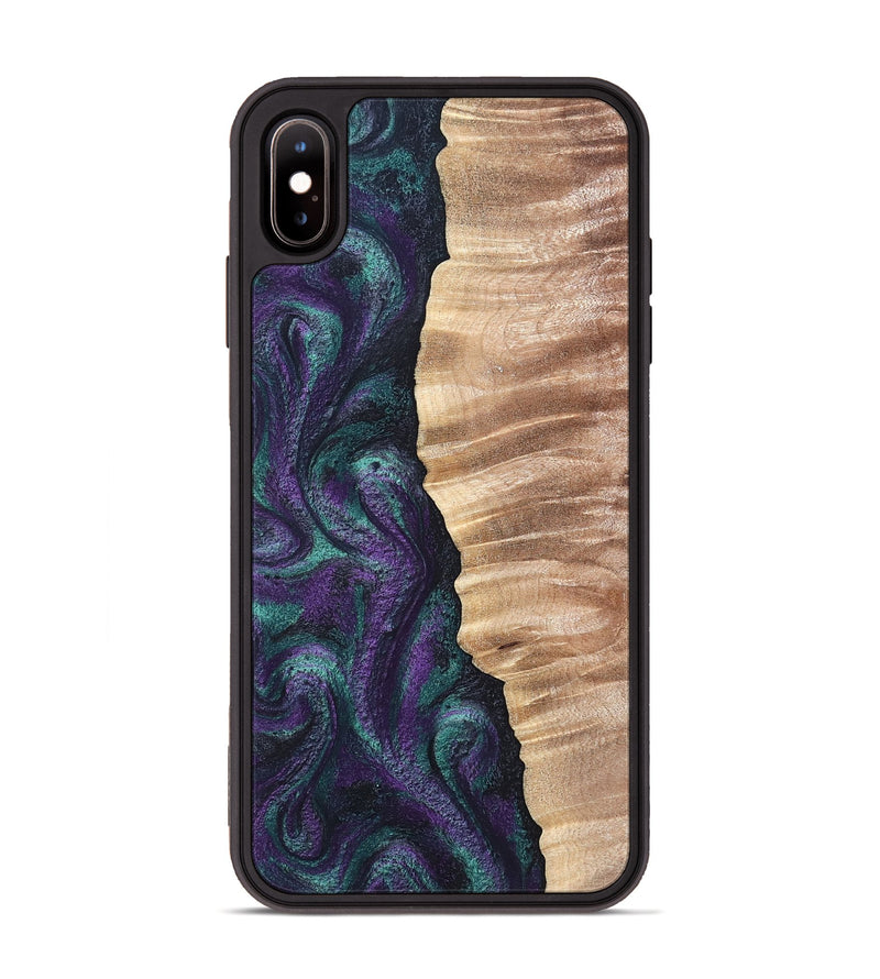 iPhone Xs Max Wood Phone Case - Cayson (Green, 820329)