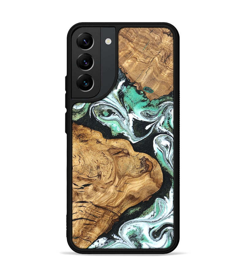 Galaxy S22 Plus Wood Phone Case - Newt (Green, 820330)