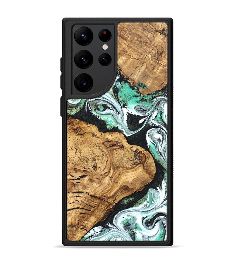 Galaxy S22 Ultra Wood Phone Case - Newt (Green, 820330)