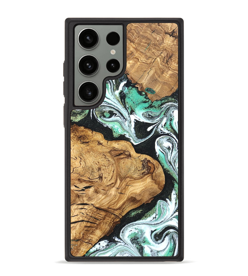 Galaxy S23 Ultra Wood Phone Case - Newt (Green, 820330)