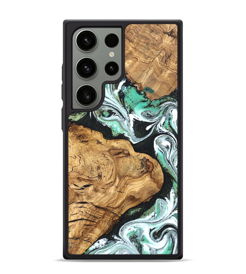 Galaxy S24 Ultra Wood Phone Case - Newt (Green, 820330)