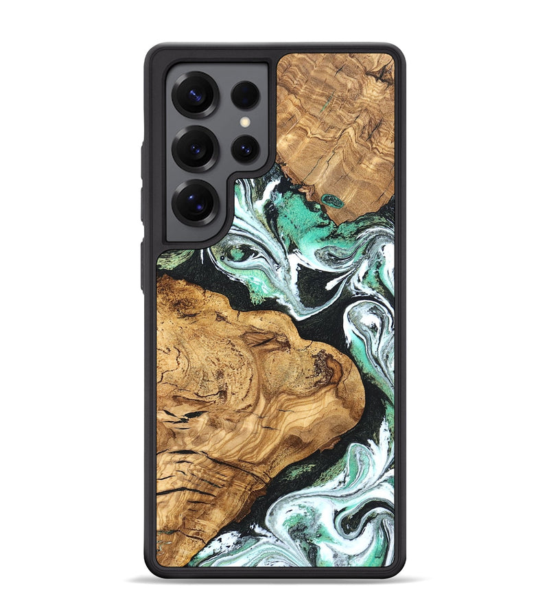 Galaxy S25 Ultra Wood Phone Case - Newt (Green, 820330)