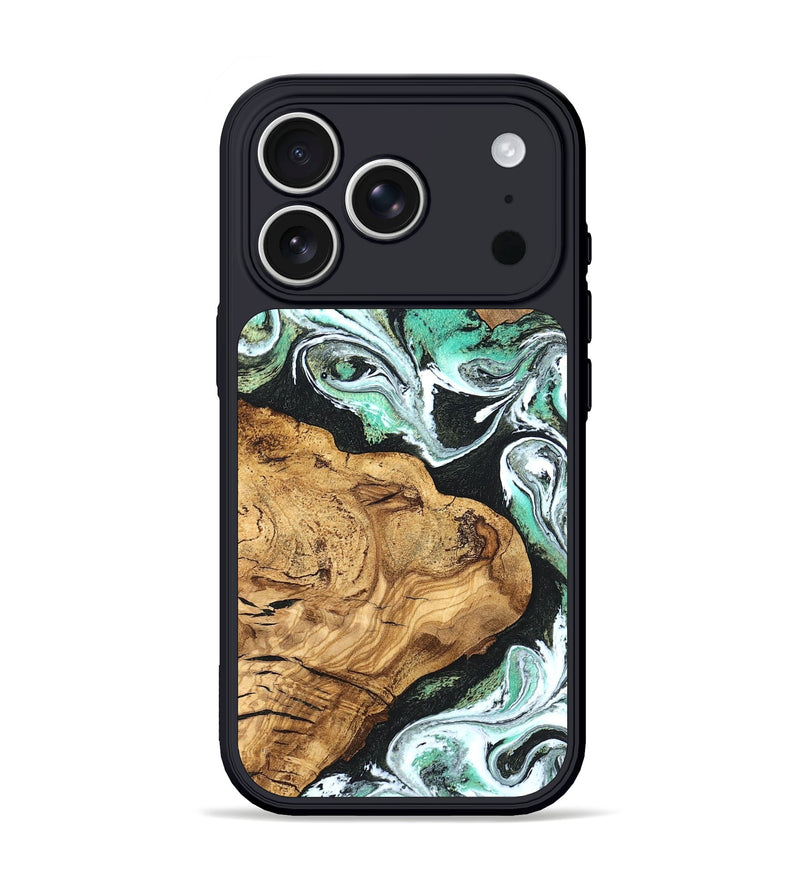 iPhone 17 Pro Wood Phone Case - Newt (Green, 820330)