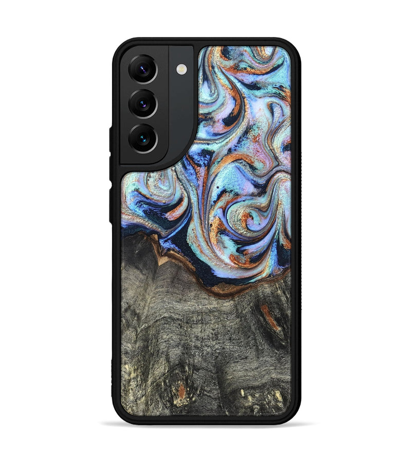 Galaxy S22 Plus Wood Phone Case - Ila (Teal & Gold, 820331)