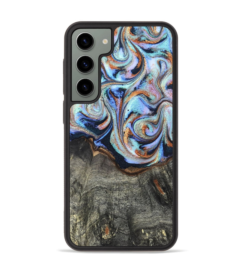 Galaxy S23 Plus Wood Phone Case - Ila (Teal & Gold, 820331)